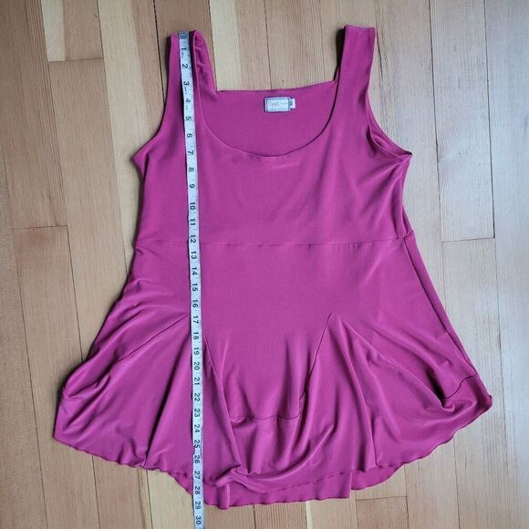 Sympli pink tank mini dress tunic stretchy comfortable leisurewear yoga sports t - Picture 4 of 9
